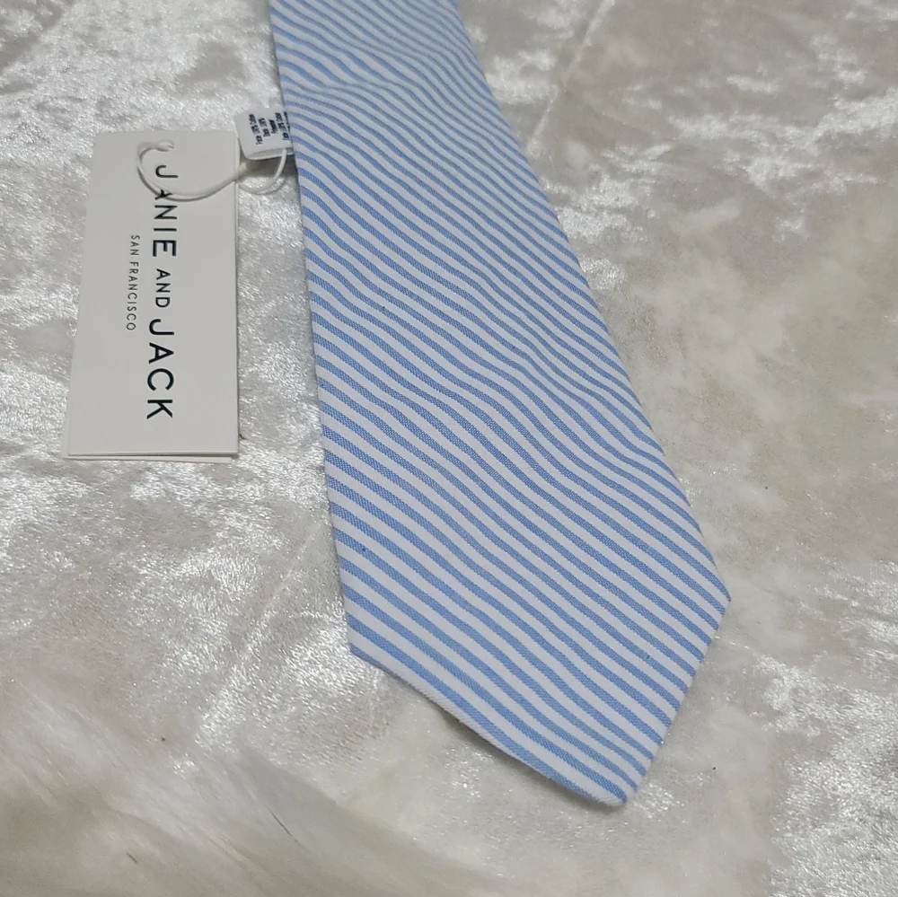 Janie And Jack Blue Striped Boys Tie